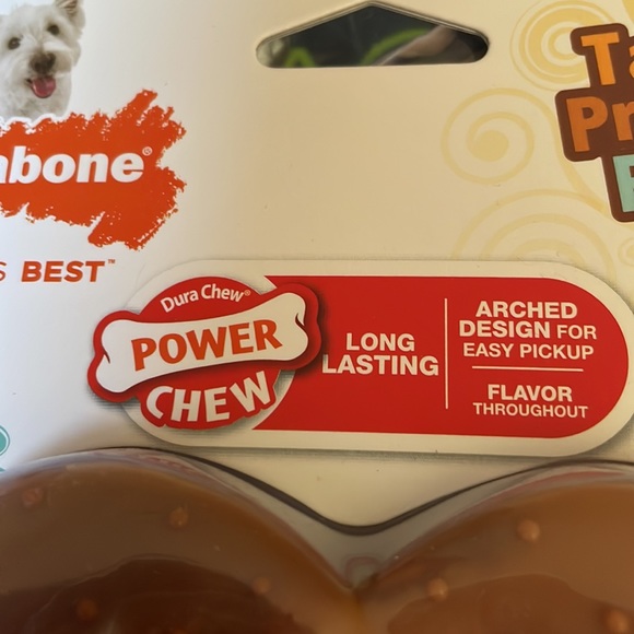 Nylabone Bacon &Peanut Butter Flavor Pretzel Power Chew Toy - Picture 4 of 7